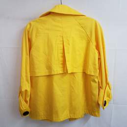 Bright yellow double breasted trench jacket women's 6 alternative image