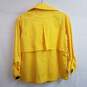 Bright yellow double breasted trench jacket women's 6 image number 2