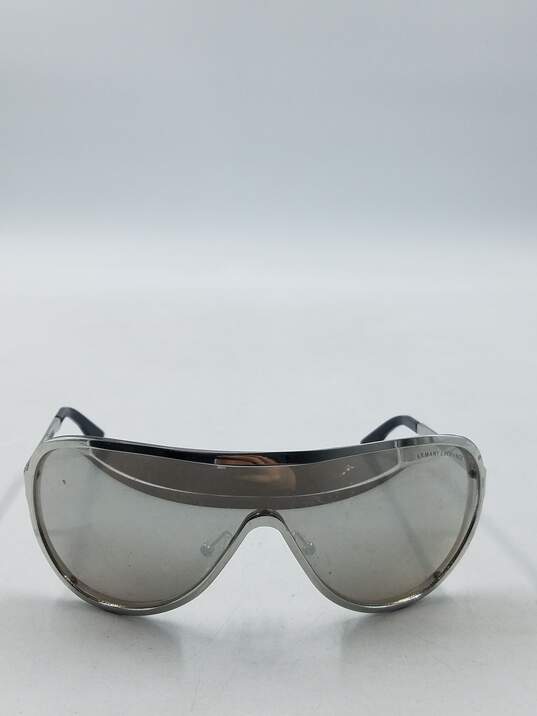 Armani Exchange Silver Shield Sunglasses image number 2