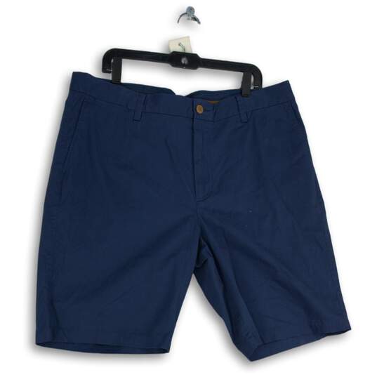 Tommy Bahama Mens Blue Flat Front Slash Pocket Chino Shorts Size 40 image number 1