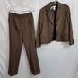 Pendleton brown plaid wool pants suit women's size 8 image number 1