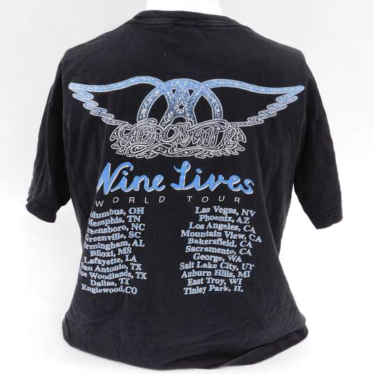Vintage 90s Aerosmith Nine Lives World Tour Tee / Size L image number 2