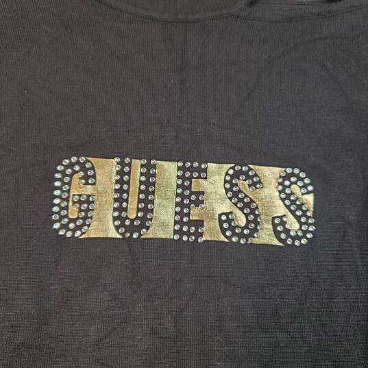 Guess Women Black Long Sleeve Top sz XS image number 2