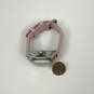 Designer Invicta Silver-Tone Pink Leather Strap Quartz Analog Wristwatch image number 2