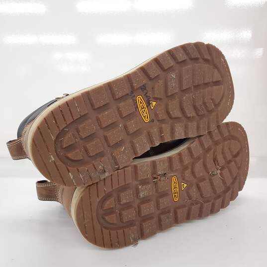 KEEN Men's Cincinnati 6in Comp Toe Brown Leather Waterproof Work Boots Size 11.5 image number 5