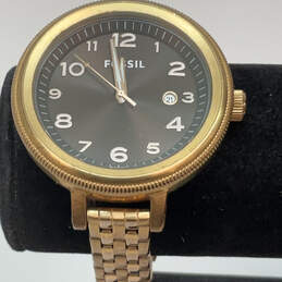 Designer Fossil Bridgette AM-4389 Brown Stainless Steel Analog Wristwatch