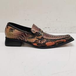 Carrucci Textured Leather Loafers US 10.5