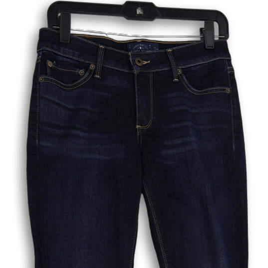 Womens Blue Denim Medium Wash 5-Pocket Design Skinny Leg Jeans Size 4/27R image number 3