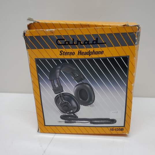 Calrad Wired Stereo Headphone 15-135B IOB image number 1