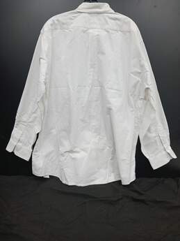 L.L. Bean White Button Up Dress Shirt Men's Size 17.5 alternative image