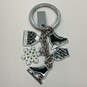 Designer Coach Silver-Tone Link Chain Fashionable Multiple Charm Keychain image number 3