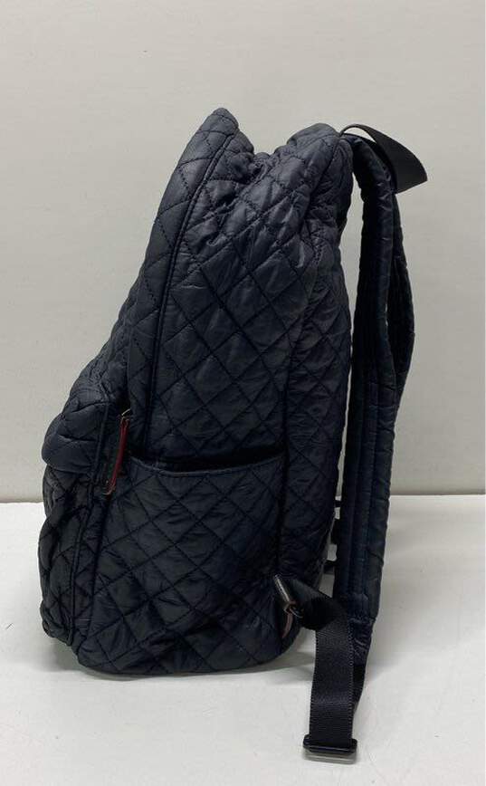 MZ Wallace Nylon Metro Quilted Large Backpack Black image number 4