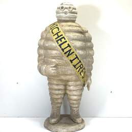 Michelin Tire Man Cast Iron 23in Tall Advertising Metal Statue Vintage