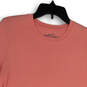 Womens Pink Short Sleeve Crew Neck Regular Fit Pullover T-Shirt Size Large image number 3