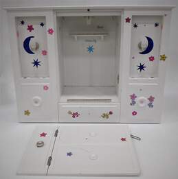 American Girl 3-In-1 Murphy Bed Wardrobe W/ Mirrors & Lights For 18in Dolls