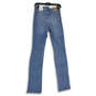 NWT Womens Blue Denim Medium Wash Distressed Spilt Skinny Jeans Size 38 image number 2