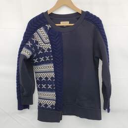 Burberry Printed Scoop Crewneck Sweater Size M Womens' AUTHENTICATED