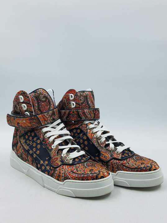Authentic Givenchy Black Paisley High-Top W 7 image number 3