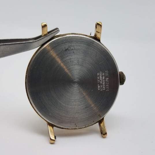 Benrus Vintage Shock Absorber 32mm Gold Tone Wind-Up Watch 21.9g image number 3