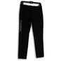 NWT Womens Ryan Black Flat Front Pockets Straight Leg Ankle Pants Size OP image number 1