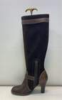 (r)elativity "Eve" Brown Suede Under the Knee Boot with Gold Belt Detail Women 7 image number 2