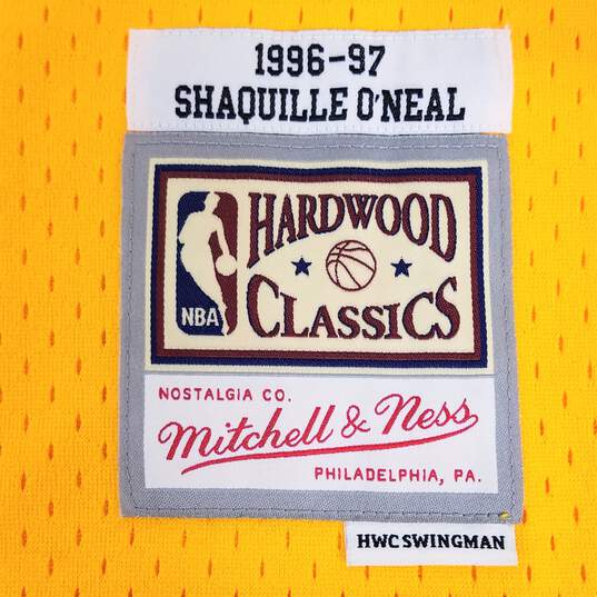 Mitchell & Ness Hardwood Classics Shaquille O'Neal L.A. Lakers Gold Jersey Sz. 2XL (NWT) image number 3
