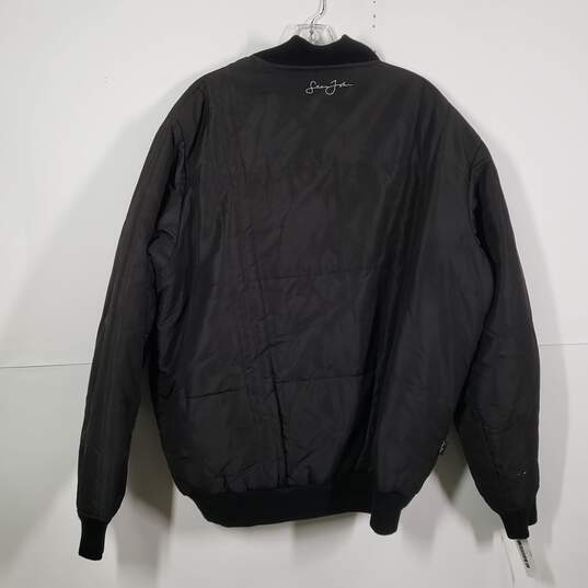 Mens Regular Fit Long Sleeve Pocket Full-Zip Bomber Jacket Size Large image number 2