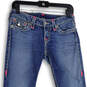 Womens Blue Denim Medium Wash 5-Pocket Design Straight Leg Jeans Size 27 image number 3