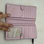 Kate Spade Womens Pink Navy Blue Floral Inner Credit Card Slot Bifold Wallet image number 3