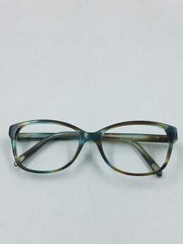 Tiffany & Co. Blue Tortoise Browline Eyeglasses
