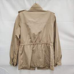 Coach 1941 WM's Beige  Safari Full Zip & Button Parka Jacket Size S alternative image