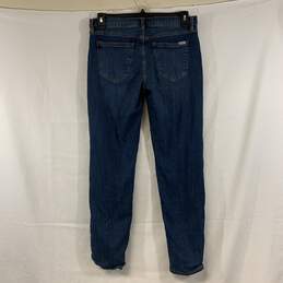 Women's Medium Wash Eddie Bauer Flannel-Lined Boyfriend Jeans, Sz. 8 alternative image