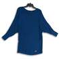 Ellen Tracy Womens Blue Round Neck 3/4 Dolman Sleeve Pullover Sweater Size M image number 1