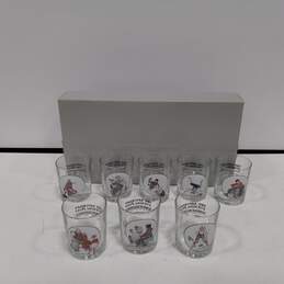 Set of 7 Norman Rockwell The Saturday Evening Post Glassware Collection