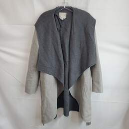 Soia & Kyo Wool Blend Open Drape Front Jacket Size L