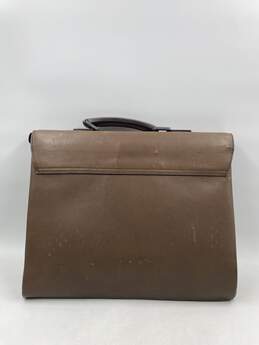 Authentic D&G Large Brown Leather Briefcase alternative image