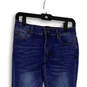 Womens Blue Denim Medium Wash Pockets Stretch Skinny Leg Jeans Size 2/26 image number 3