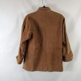 Jordache Men Brown Leather Suede Jacket L alternative image