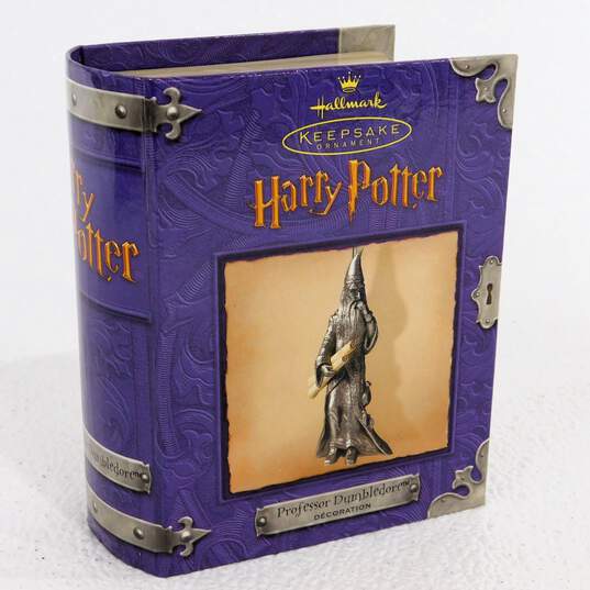 Hallmark Keepsake Harry Potter Pewter Ornaments Hogwarts Charms Hedwig Dumbledor image number 3
