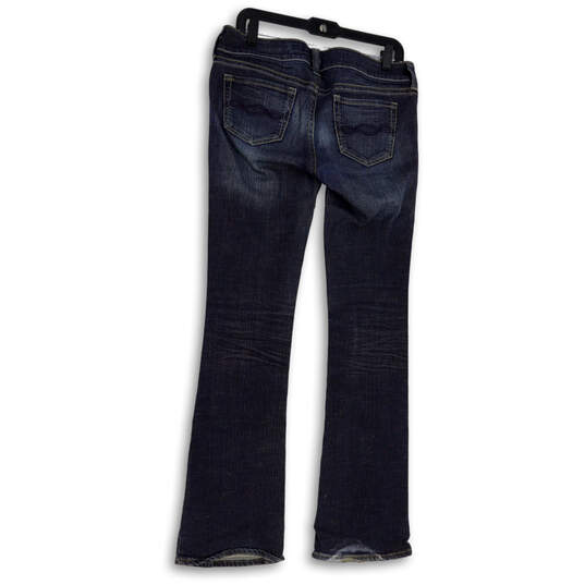 Womens Blue Medium Wash Pockets Stretch Denim Bootcut Leg Jeans Size 8 image number 2