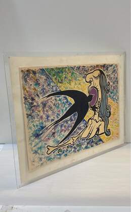 L'Hirondelle The Swallow Print by Salvador Dali Signed Matted Framed alternative image