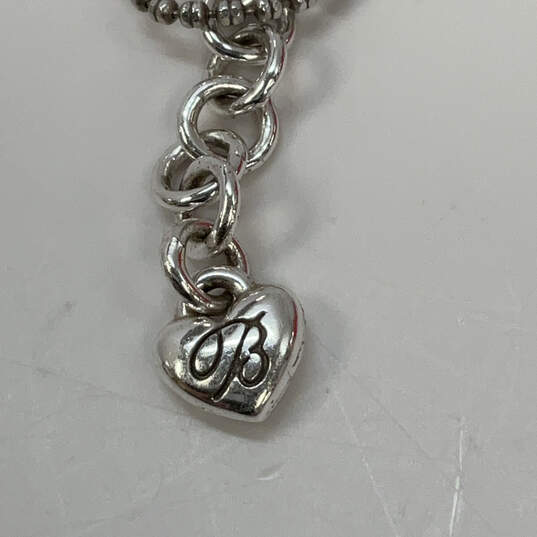 Designer Brighton Silver-Tone Bead Chain Lobster Clasp Pendant Necklace image number 4