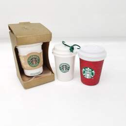 3 Starbucks Holiday Ornaments