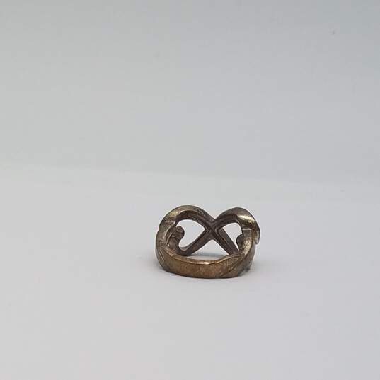 T  & Co. Paloma Picasso Double Loving Heart w/Box & Bag Sz 4 1/4 Ring 5.8g image number 8