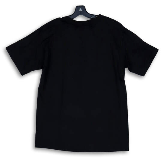 Mens Black Short Sleeve Crew Neck Activewear Pullover T-Shirt Size Medium image number 2