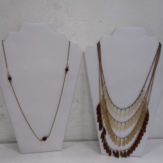 Bundle of Assorted Brown and Tan Fashion Jewelry image number 3
