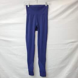 Lululemon High Waist Full Length Mesh Panel Navy Pants Tights Size 4 alternative image