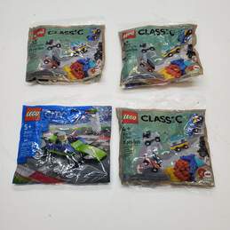 Lot of 4 LEGO City and Classic Car Mini Packs