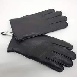 Eddie Bauer Black Leather Gloves 2793 Size Large  NWT
