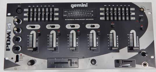 Gemini Brand PDM14 Model Stereo Preamp Mixer w/ Power Cable image number 1